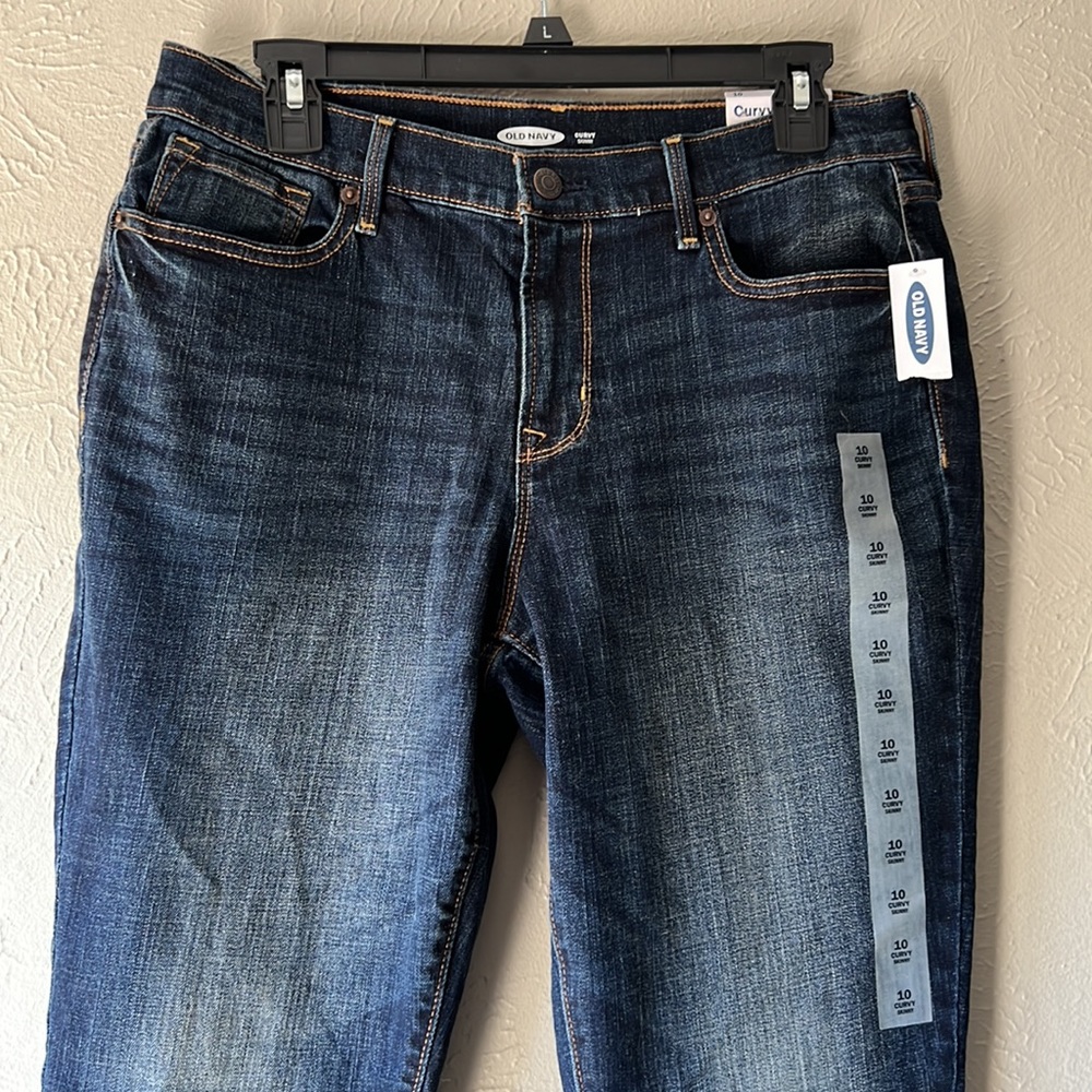 Old Navy Dark Wash Curvy Skinny Jeans